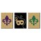 Big Dot of Happiness Mardi Gras - Fleur de Lis Wall Art, New Orleans Decor, & Masquerade Themed Room Home Decorations - 7.5 x 10 inches - Set of 3